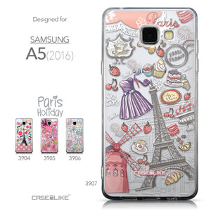 Collection - CASEiLIKE Samsung Galaxy A5 (2016) back cover Paris Holiday 3907