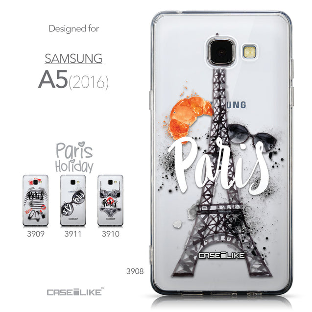 Collection - CASEiLIKE Samsung Galaxy A5 (2016) back cover Paris Holiday 3908