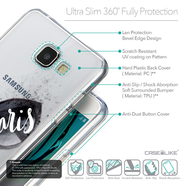 Details in English - CASEiLIKE Samsung Galaxy A5 (2016) back cover Paris Holiday 3911