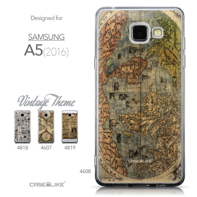 Collection - CASEiLIKE Samsung Galaxy A5 (2016) back cover World Map Vintage 4608