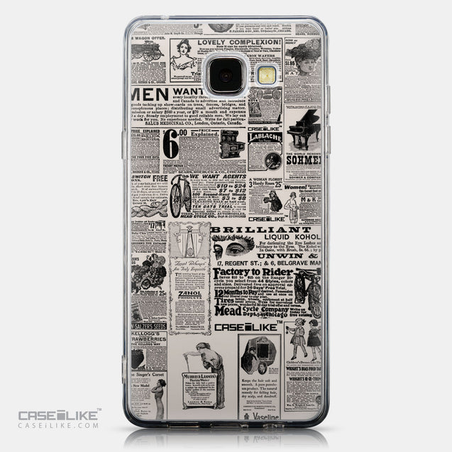 CASEiLIKE Samsung Galaxy A5 (2016) back cover Vintage Newspaper Advertising 4818