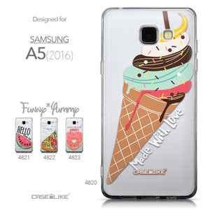 Collection - CASEiLIKE Samsung Galaxy A5 (2016) back cover Ice Cream 4820