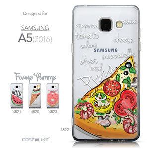 Collection - CASEiLIKE Samsung Galaxy A5 (2016) back cover Pizza 4822