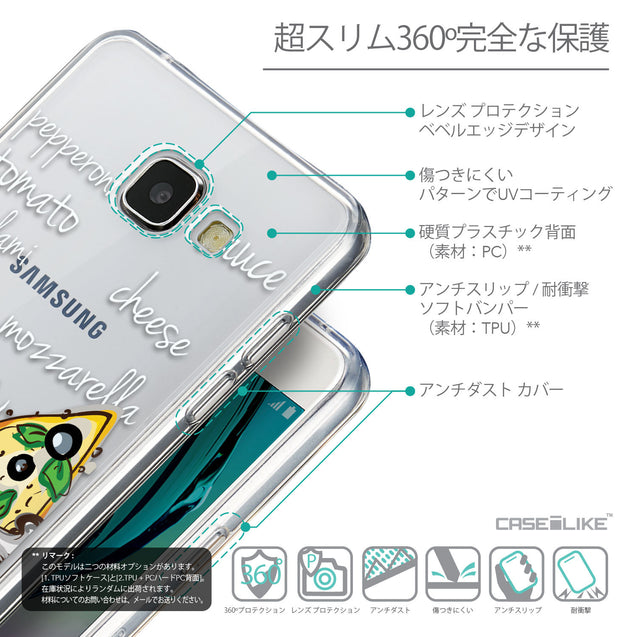 Details in Japanese - CASEiLIKE Samsung Galaxy A5 (2016) back cover Pizza 4822