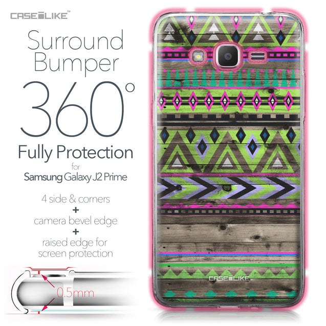 Samsung Galaxy J2 Prime case Indian Tribal Theme Pattern 2049 Bumper Case Protection | CASEiLIKE.com
