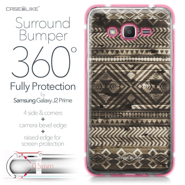 Samsung Galaxy J2 Prime case Indian Tribal Theme Pattern 2050 Bumper Case Protection | CASEiLIKE.com