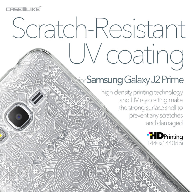 Samsung Galaxy J2 Prime case Indian Line Art 2061 with UV-Coating Scratch-Resistant Case | CASEiLIKE.com