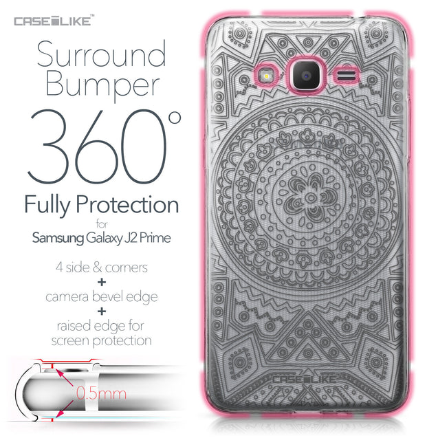 Samsung Galaxy J2 Prime case Indian Line Art 2063 Bumper Case Protection | CASEiLIKE.com