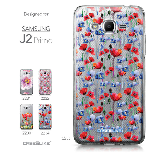Samsung Galaxy J2 Prime case Watercolor Floral 2233 Collection | CASEiLIKE.com