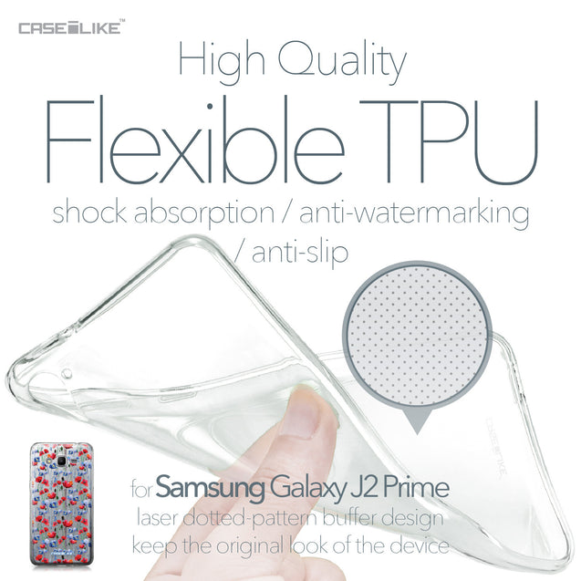 Samsung Galaxy J2 Prime case Watercolor Floral 2233 Soft Gel Silicone Case | CASEiLIKE.com
