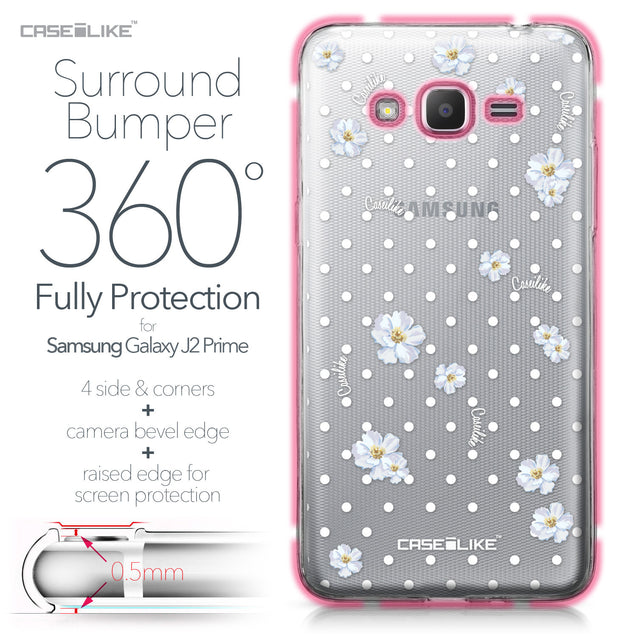 Samsung Galaxy J2 Prime case Watercolor Floral 2235 Bumper Case Protection | CASEiLIKE.com