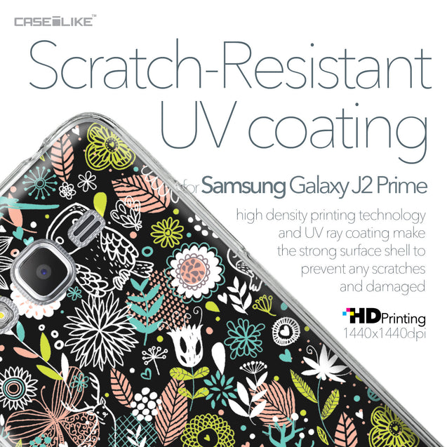 Samsung Galaxy J2 Prime case Spring Forest Black 2244 with UV-Coating Scratch-Resistant Case | CASEiLIKE.com