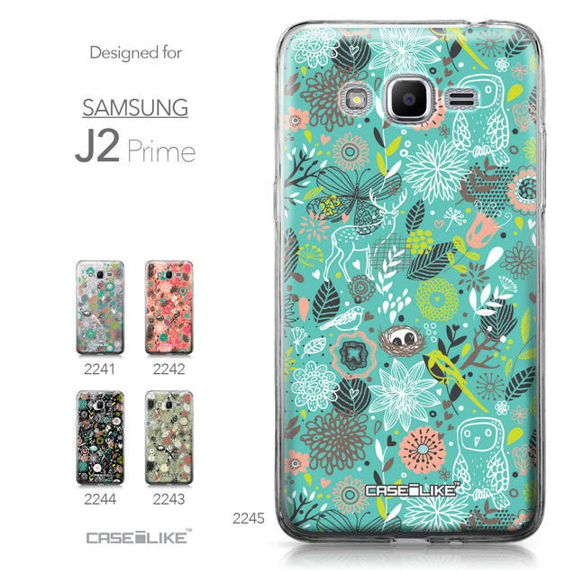 Samsung Galaxy J2 Prime case Spring Forest Turquoise 2245 Collection | CASEiLIKE.com