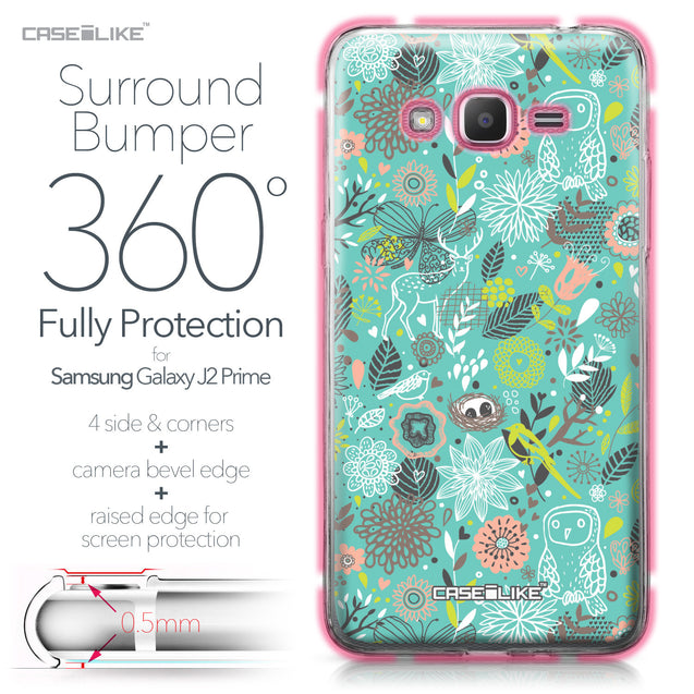 Samsung Galaxy J2 Prime case Spring Forest Turquoise 2245 Bumper Case Protection | CASEiLIKE.com