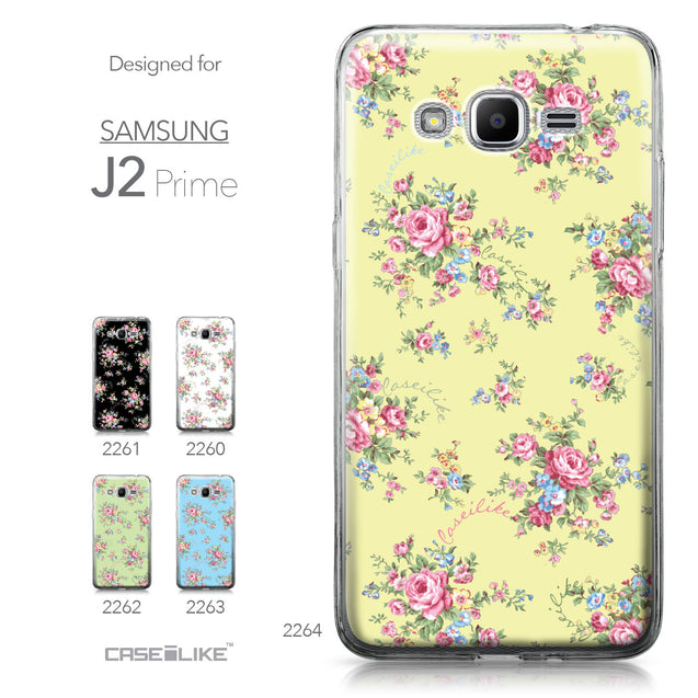 Samsung Galaxy J2 Prime case Floral Rose Classic 2264 Collection | CASEiLIKE.com