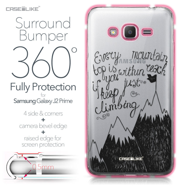 Samsung Galaxy J2 Prime case Quote 2403 Bumper Case Protection | CASEiLIKE.com