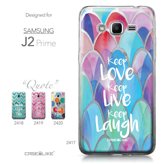 Samsung Galaxy J2 Prime case Quote 2417 Collection | CASEiLIKE.com
