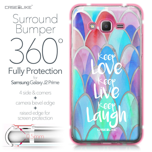 Samsung Galaxy J2 Prime case Quote 2417 Bumper Case Protection | CASEiLIKE.com