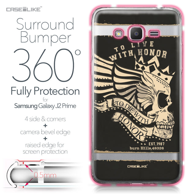Samsung Galaxy J2 Prime case Art of Skull 2529 Bumper Case Protection | CASEiLIKE.com