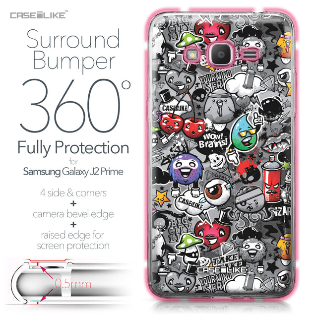 Samsung Galaxy J2 Prime case Graffiti 2709 Bumper Case Protection | CASEiLIKE.com
