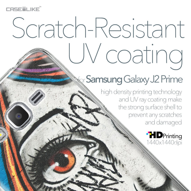 Samsung Galaxy J2 Prime case Graffiti Girl 2724 with UV-Coating Scratch-Resistant Case | CASEiLIKE.com