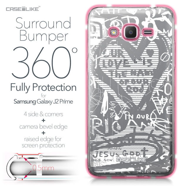 Samsung Galaxy J2 Prime case Graffiti 2730 Bumper Case Protection | CASEiLIKE.com