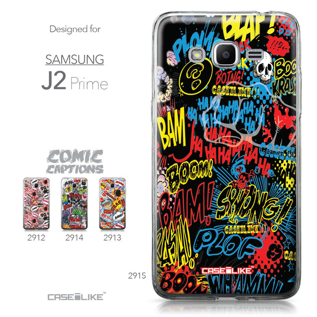 Samsung Galaxy J2 Prime case Comic Captions Black 2915 Collection | CASEiLIKE.com