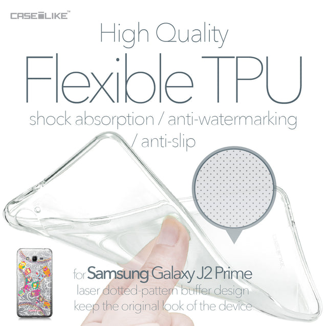 Samsung Galaxy J2 Prime case Owl Graphic Design 3316 Soft Gel Silicone Case | CASEiLIKE.com
