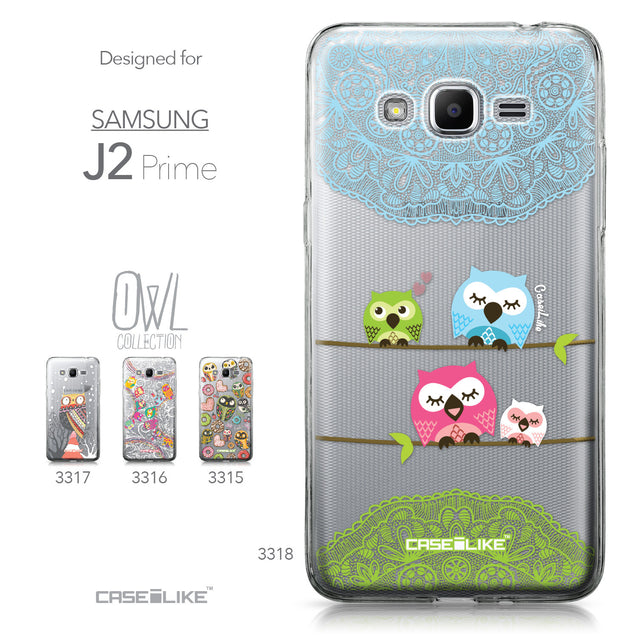 Samsung Galaxy J2 Prime case Owl Graphic Design 3318 Collection | CASEiLIKE.com