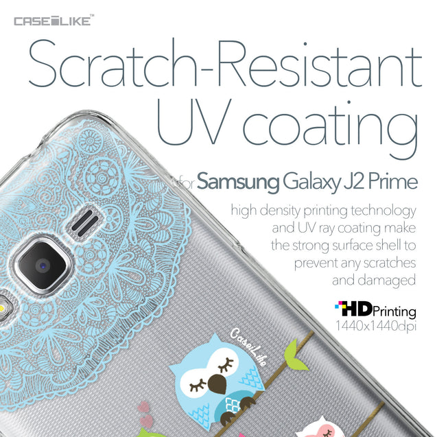 Samsung Galaxy J2 Prime case Owl Graphic Design 3318 with UV-Coating Scratch-Resistant Case | CASEiLIKE.com