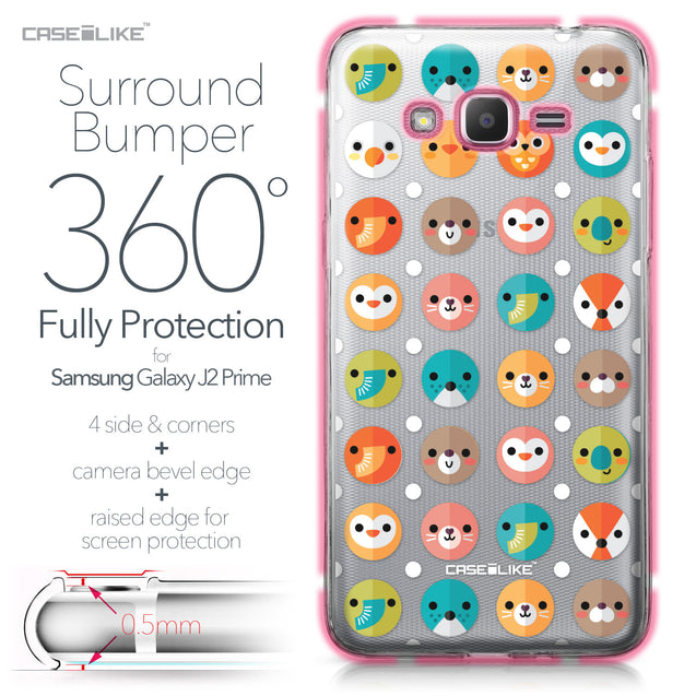 Samsung Galaxy J2 Prime case Animal Cartoon 3638 Bumper Case Protection | CASEiLIKE.com