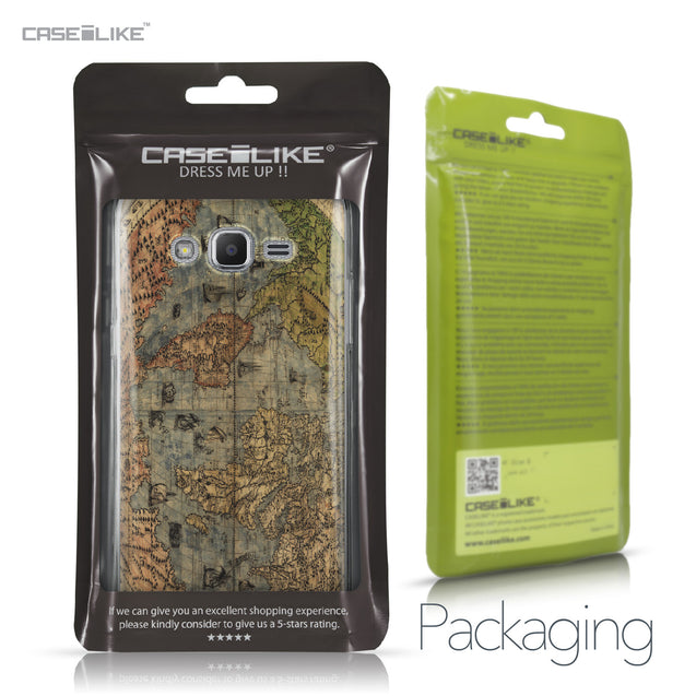 Samsung Galaxy J2 Prime case World Map Vintage 4608 Retail Packaging | CASEiLIKE.com
