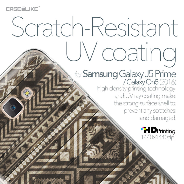 Samsung Galaxy J5 Prime / On5 (2016) case Indian Tribal Theme Pattern 2050 with UV-Coating Scratch-Resistant Case | CASEiLIKE.com