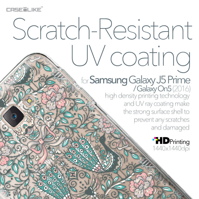 Samsung Galaxy J5 Prime / On5 (2016) case Roses Ornamental Skulls Peacocks 2226 with UV-Coating Scratch-Resistant Case | CASEiLIKE.com
