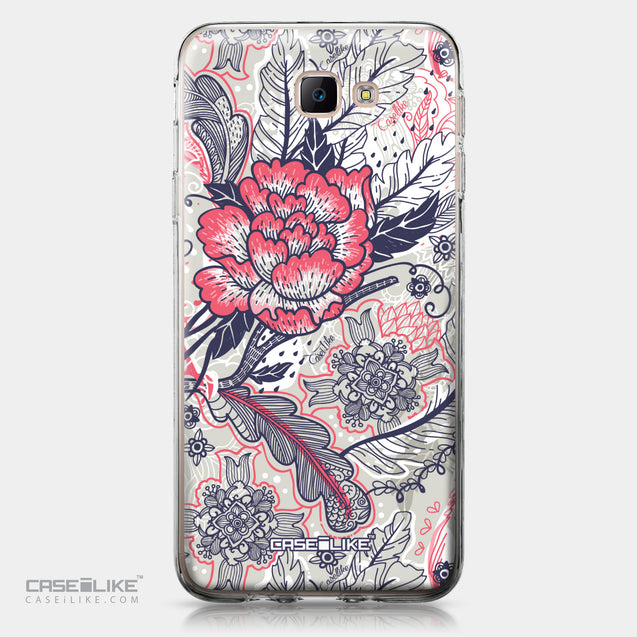 Samsung Galaxy J5 Prime / On5 (2016) case Vintage Roses and Feathers Beige 2251 | CASEiLIKE.com