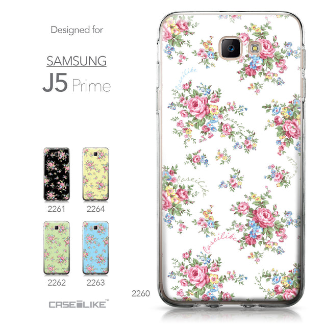Samsung Galaxy J5 Prime / On5 (2016) case Floral Rose Classic 2260 Collection | CASEiLIKE.com