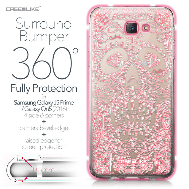 Samsung Galaxy J5 Prime / On5 (2016) case Art of Skull 2525 Bumper Case Protection | CASEiLIKE.com