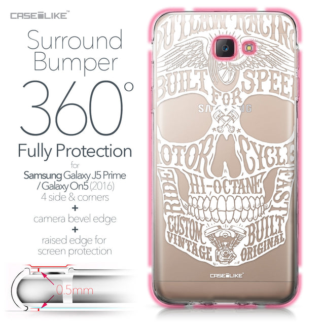 Samsung Galaxy J5 Prime / On5 (2016) case Art of Skull 2530 Bumper Case Protection | CASEiLIKE.com