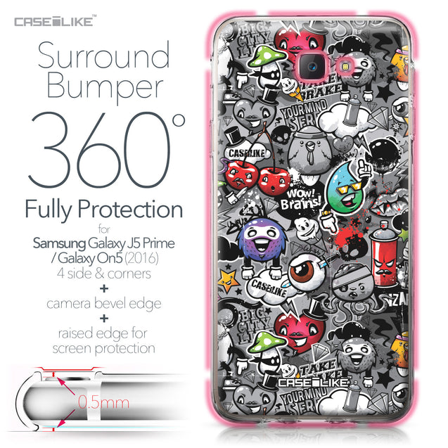 Samsung Galaxy J5 Prime / On5 (2016) case Graffiti 2709 Bumper Case Protection | CASEiLIKE.com