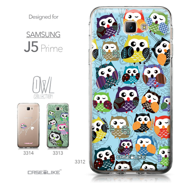 Samsung Galaxy J5 Prime / On5 (2016) case Owl Graphic Design 3312 Collection | CASEiLIKE.com