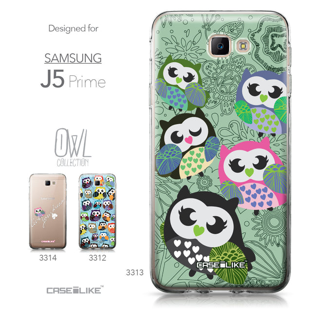 Samsung Galaxy J5 Prime / On5 (2016) case Owl Graphic Design 3313 Collection | CASEiLIKE.com
