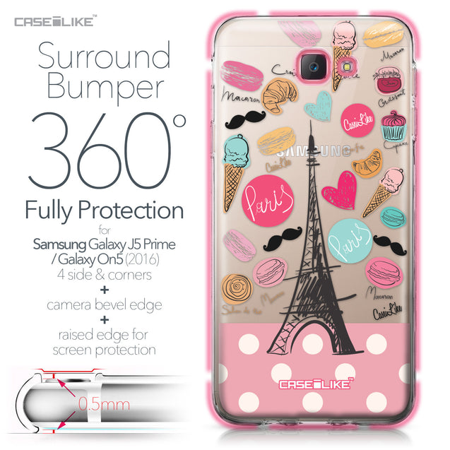 Samsung Galaxy J5 Prime / On5 (2016) case Paris Holiday 3904 Bumper Case Protection | CASEiLIKE.com