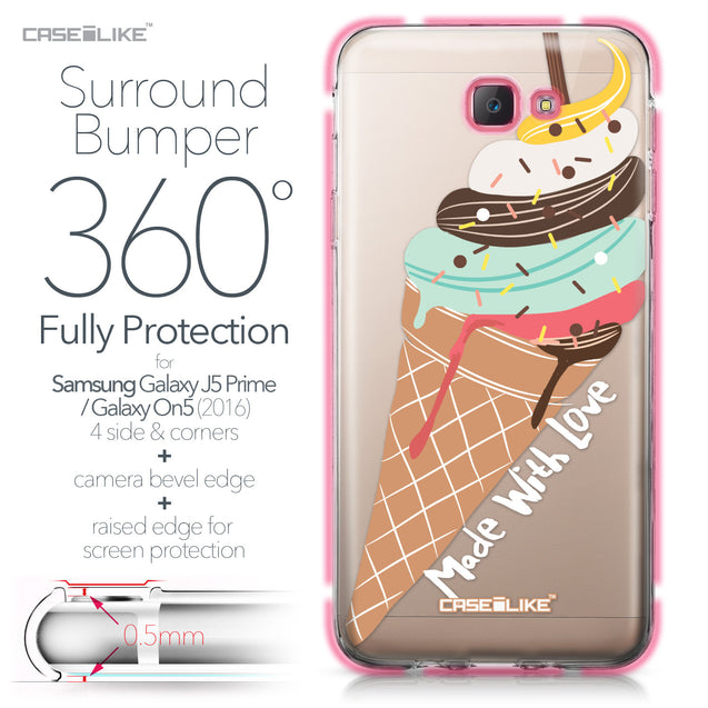 Samsung Galaxy J5 Prime / On5 (2016) case Ice Cream 4820 Bumper Case Protection | CASEiLIKE.com