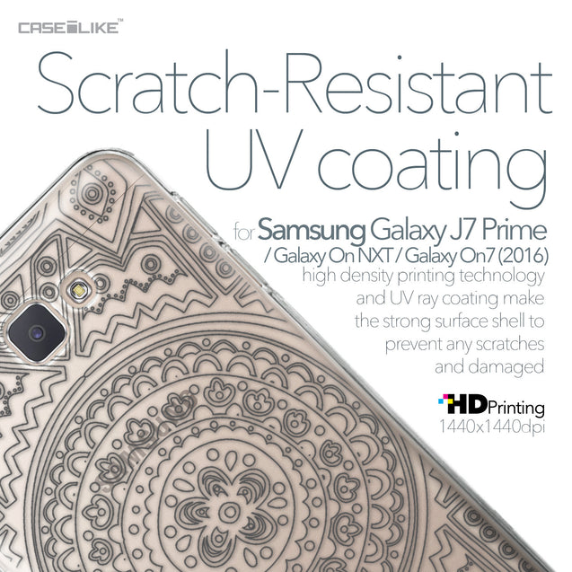 Samsung Galaxy J7 Prime / On NXT / On7 (2016) case Indian Line Art 2063 with UV-Coating Scratch-Resistant Case | CASEiLIKE.com