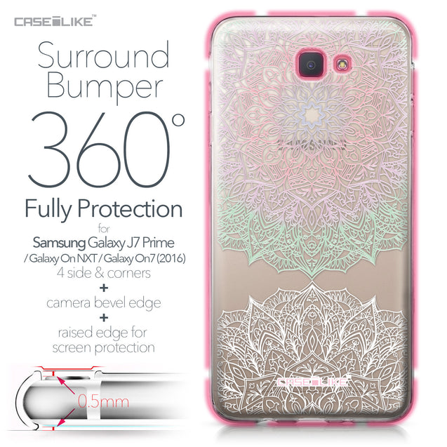 Samsung Galaxy J7 Prime / On NXT / On7 (2016) case Mandala Art 2092 Bumper Case Protection | CASEiLIKE.com