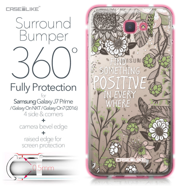 Samsung Galaxy J7 Prime / On NXT / On7 (2016) case Blooming Flowers 2250 Bumper Case Protection | CASEiLIKE.com
