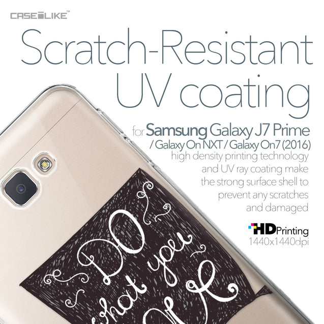 Samsung Galaxy J7 Prime / On NXT / On7 (2016) case Quote 2400 with UV-Coating Scratch-Resistant Case | CASEiLIKE.com