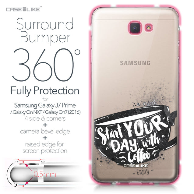 Samsung Galaxy J7 Prime / On NXT / On7 (2016) case Quote 2402 Bumper Case Protection | CASEiLIKE.com