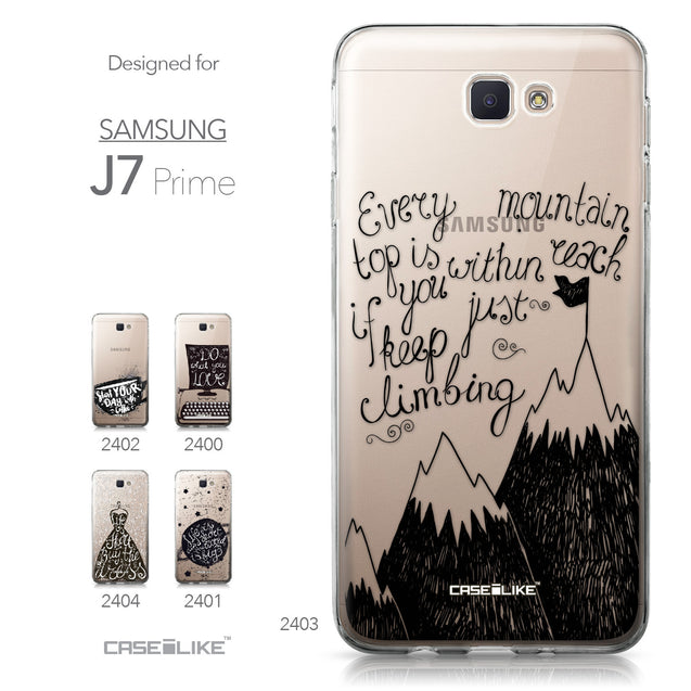 Samsung Galaxy J7 Prime / On NXT / On7 (2016) case Quote 2403 Collection | CASEiLIKE.com