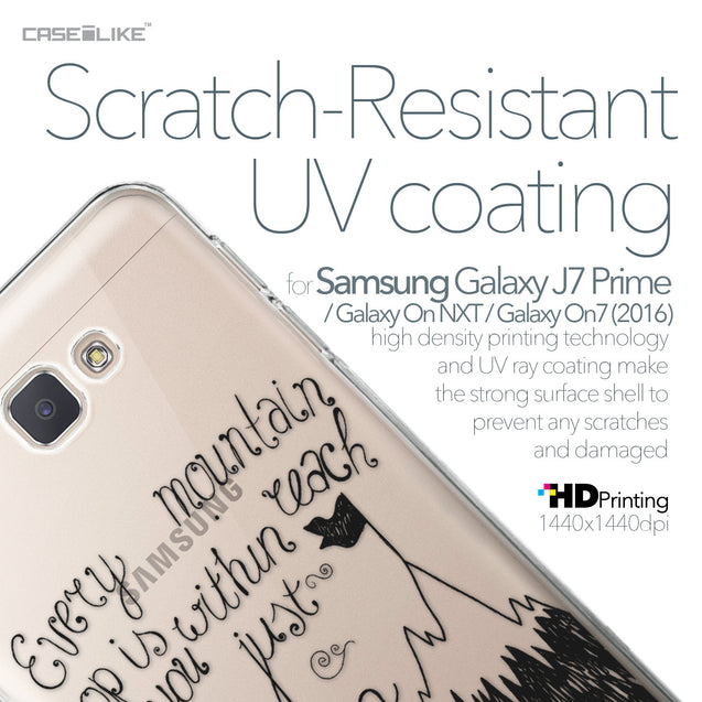 Samsung Galaxy J7 Prime / On NXT / On7 (2016) case Quote 2403 with UV-Coating Scratch-Resistant Case | CASEiLIKE.com